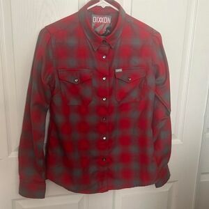 Dixxon-flannel-co Women's Red and Grey Shirt